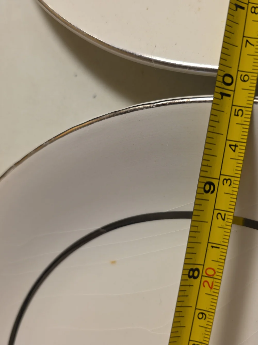 White Dinner Plates with Gold Rim - Elegant Dining Set